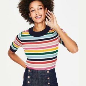 Rachel knitted short-sleeve sweater, size XS